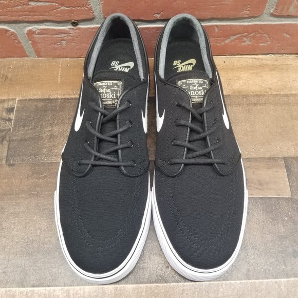 Nike SB Jnoski Black & White Canvas Skate Shoes - Picture 7 of 7